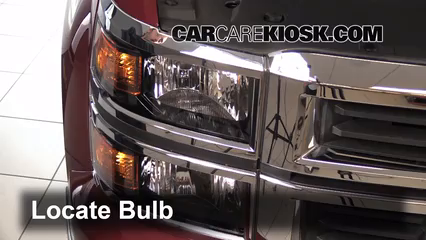 2014 Chevrolet Silverado 1500 LT 5.3L V8 FlexFuel Crew Cab Pickup Éclairage Feux de route (remplacer l'ampoule)